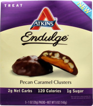 3 PACK of Atkins Endulge Treat Pecan Caramel Clusters -- 10 Packs