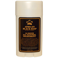 Nubian Heritage, 24 Hour Deodorant, African Black Soap, 2.25 oz (64 g)