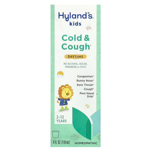 <img alt="Hylands Naturals, Kids, Cold & Cough, Daytime, Ages 2-12, Unflavored, 4 fl oz (118 ml)" title="Hylands Naturals, Kids, Cold & Cough, Daytime, Ages 2-12, Unflavored, 4 fl oz (118 ml),354973307513"