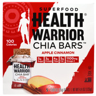 Health Warrior, Superfood Chia Bars, Apple Cinnamon, 5 Bars, 0.88 oz (25 g) Each