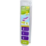 3 PACK of Apex, 7 Day Plus Cutter Detach N' GO Pill Organizer, 1 Organizer