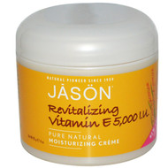 3 PACK of Jason Natural, Revitalizing Vitamin E Moisturizing Creme, 5,000 IU, 4 oz (113 g)