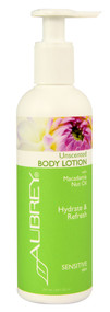 3 PACK of Aubrey Organics, Body Lotion with Macadamia Nut Oil, Unscented, 8 fl oz (237 ml)