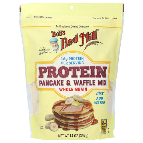 <img alt="Bobs Red Mill, Protein Pancake & Waffle Mix, Whole Grain, 14 oz (397 g)" title="Bobs Red Mill, Protein Pancake & Waffle Mix, Whole Grain, 14 oz (397 g),039978002099"