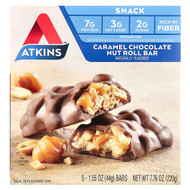 <img alt="Atkins, Caramel Chocolate Nut Roll Bar, 5 Bars, 1.55 oz (44 g) Each" title="Atkins, Caramel Chocolate Nut Roll Bar, 5 Bars, 1.55 oz (44 g) Each,637480025539"