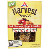 Atkins, Harvest Trail, Dark Chocolate Cherry & Nuts Bar, 5 Bars, 1.3 oz (38 g) Each