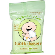 Tooth Tissues, My Dentists Choice, Dental Wipes for Baby and Toddler Smiles, 30 Wipes