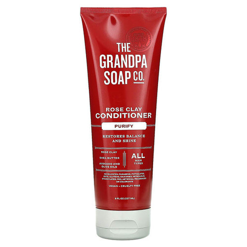 <img alt="The Grandpa Soap Co., Rose Clay Conditioner, Purify, 8 fl oz (237 ml)" title="The Grandpa Soap Co., Rose Clay Conditioner, Purify, 8 fl oz (237 ml),010486008537"