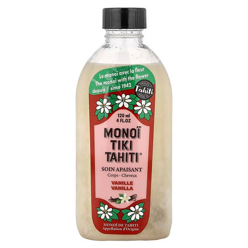 <img alt="Monoi Tiare Tahiti, Monoi Tiki Tahiti, Coconut Oil, Vanilla, 4 fl oz (120 ml)" title="Monoi Tiare Tahiti, Monoi Tiki Tahiti, Coconut Oil, Vanilla, 4 fl oz (120 ml),715783673821"