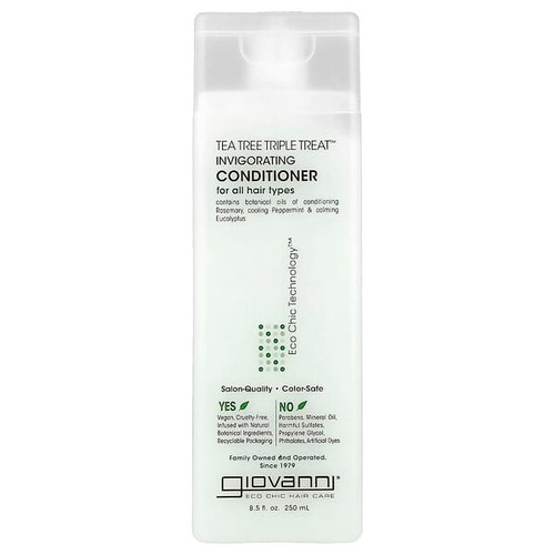 <img alt="Giovanni, Tea Tree Triple Treat, Invigorating Conditioner, For All Hair Types, 8.5 fl oz (250 ml)" title="Giovanni, Tea Tree Triple Treat, Invigorating Conditioner, For All Hair Types, 8.5 fl oz (250 ml),716237150080"