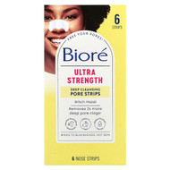 <img alt="Biore, Ultra Strength Deep Cleansing Pore Strips, Witch Hazel, 6 Nose Strips" title="Biore, Ultra Strength Deep Cleansing Pore Strips, Witch Hazel, 6 Nose Strips,019100031098"