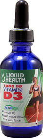 Liquid Health Vitamin D3 Vegan -- 1000 IU - 59 mL