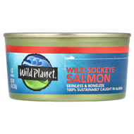 <img alt="Wild Planet, Wild Sockeye Salmon, Skinless & Boneless, 6 oz (170 g)" title="Wild Planet, Wild Sockeye Salmon, Skinless & Boneless, 6 oz (170 g),829696000497"