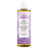 <img alt="Heritage Store, Aura Glow Coconut, Body Oil , 8 fl oz (237 ml)" title="Heritage Store, Aura Glow Coconut, Body Oil , 8 fl oz (237 ml),076970110346"