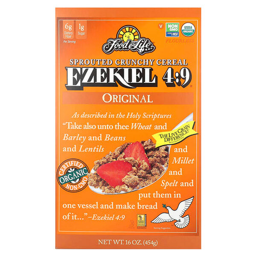<img alt="Food For Life, Ezekiel 4-9 Sprouted Crunchy Cereal, Original, 16 oz (454 g)" title="Food For Life, Ezekiel 4-9 Sprouted Crunchy Cereal, Original, 16 oz (454 g),073472002551"