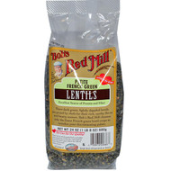 Bobs Red Mill, Green Lentils Heritage Beans, Petite French Style, 24 oz (680 g)