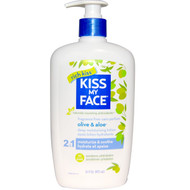 Kiss My Face, Body Lotion, Olive & Aloe, Fragrance Free, 16 fl oz (473 ml)
