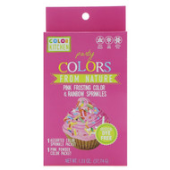ColorKitchen, Party, Colors From Nature, Pink Frosting Color & Rainbow Sprinkles, 1.33 oz (37.74 g)