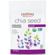 3 PACK of Nutiva, Organic Chia Seed, Black, 6 oz (170 g)