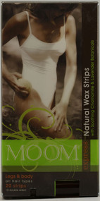 3 PACK of Moom Express Pre Wax Strips For Legs And Body -- 20 Strips