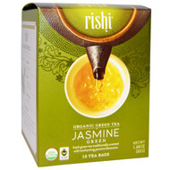 Rishi Tea, Organic Scented Green Tea, Jasmine, 15 Sachets, 1.48 oz (42 g)