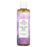 <img alt="Heritage Store, Aura Glow Body Oil, Rose, 8 fl oz (237 ml)" title="Heritage Store, Aura Glow Body Oil, Rose, 8 fl oz (237 ml),076970110322"