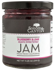 Vitaco - Sonoma Canyon, Agave Sweetened Jam,  Blueberry & Lime - Gluten Free - Non-GMO & Vegetarian - 11.25 oz (319 g)