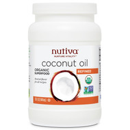 3 PACK of Nutiva, Organic Coconut Oil, Refined, 15 fl oz (444 ml)