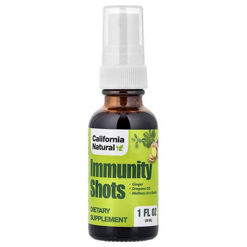 <img alt="California Natural, Immunity Shots Spray, 1 oz (30 ml)" title="California Natural, Immunity Shots Spray, 1 oz (30 ml),011821741102"