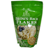 3 PACK of Eden Foods Organic Brown Rice Flakes -- 16 oz