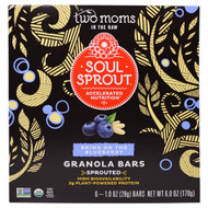 Two Moms in the Raw, Granola Bars, Bring on the Blueberry, 6 Bars, 1 oz (28 g) Each