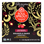 Two Moms in the Raw, Granola Bars, Cranberry Chia Crunch, 6 Bars, 1 oz (28 g) Each