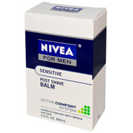 3 PACK of Nivea, Post Shave Balm for Men, Sensitive, 3.3 fl oz (100 ml)