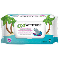 ATTITUDE, Eco Wipes, Fragrance-Free, 72 Wipes (Discontinued Item)
