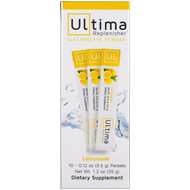 Ultima Health Products, Ultima Replenisher Electrolyte Powder, Lemonade, 10 Packets, 0.12 oz (3.5 g) Each