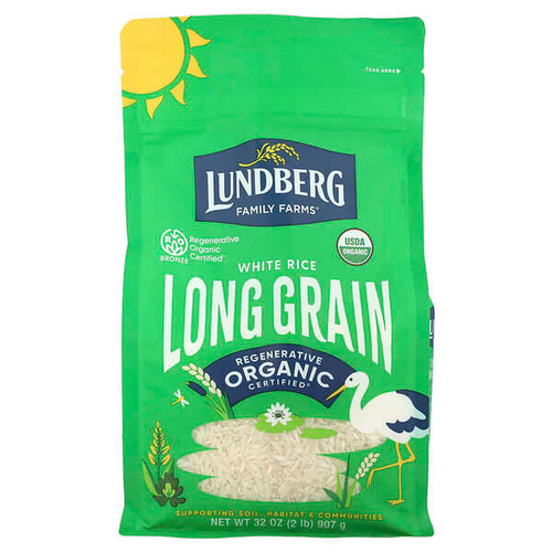 <img alt="Lundberg, Organic White Long Grain Rice, 32 oz (907 g)" title="Lundberg, Organic White Long Grain Rice, 32 oz (907 g),073416197749"