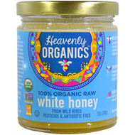 Heavenly Organics Raw White Honey -- 12 oz