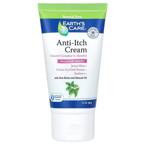 <img alt="Earths Care, Anti-Itch Cream, with Shea Butter and Almond Oil, 2.4 oz (68 g)" title="Earths Care, Anti-Itch Cream, with Shea Butter and Almond Oil, 2.4 oz (68 g),857307003636"