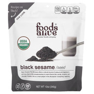 <img alt="Foods Alive, Organic Black Sesame, Seed, 12 oz (340 g)" title="Foods Alive, Organic Black Sesame, Seed, 12 oz (340 g),891551000492"