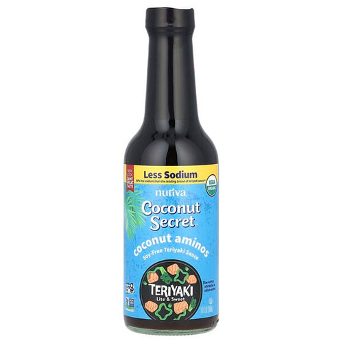 <img alt="Coconut Secret, Coconut Aminos, Teriyaki, Light & Sweet, 10 fl oz (296 ml)" title="Coconut Secret, Coconut Aminos, Teriyaki, Light & Sweet, 10 fl oz (296 ml),851492002368"