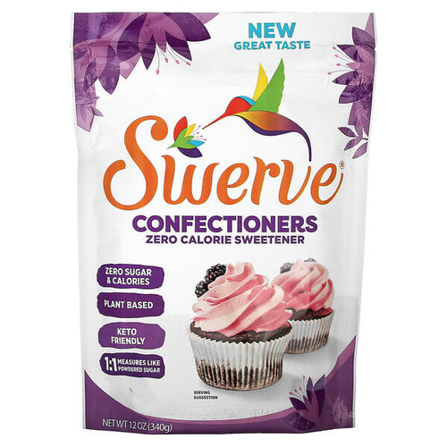 <img alt="Swerve, Confectioners Zero Calorie Sweetener, 12 oz (340 g)" title="Swerve, Confectioners Zero Calorie Sweetener, 12 oz (340 g),852700300276"