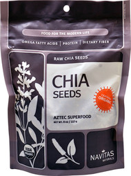 3 PACK of Navitas Organics Chia Seeds -- 8 oz