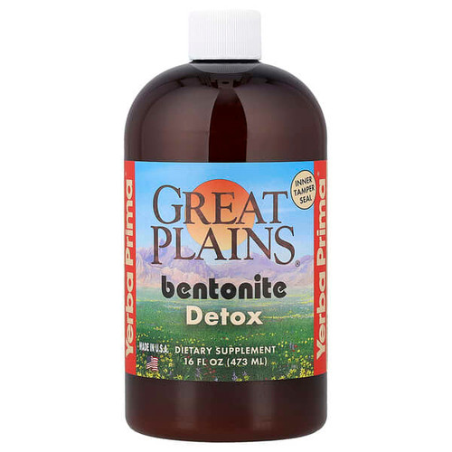 <img alt="Yerba Prima, Great Plains, Bentonite, Detox, 16 fl oz (473 ml) (Discontinued Item)" title="Yerba Prima, Great Plains, Bentonite, Detox, 16 fl oz (473 ml) (Discontinued Item),046352005195"
