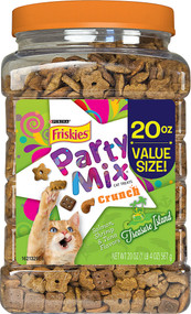 Purina Friskies Party Mix Crunch Cat Treats Treasure Island - 20 oz