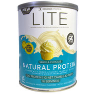 3 PACK of Designer Protein LITE Natural Protein Vanilla Cupcake -- 9.03 oz