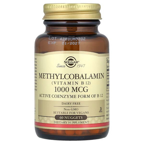 <img alt="Solgar, Methylcobalamin (Vitamin B12), 1,000 mcg, 60 Nuggets" title="Solgar, Methylcobalamin (Vitamin B12), 1,000 mcg, 60 Nuggets,033984019515"