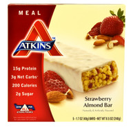 Atkins, Meal Bar,  Strawberry Almond - 5 Bars