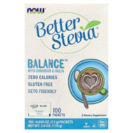 <img alt="NOW Foods, Better Stevia, Balance with Chromium & Inulin, 100 Packets, 0.039 oz (1.1 g) Each" title="NOW Foods, Better Stevia, Balance with Chromium & Inulin, 100 Packets, 0.039 oz (1.1 g) Each,733739069689"