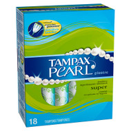 3 PACK of Tampax Pearl Tampons Unscented Super -- 18 Tampons