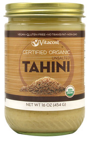 Vitaco Certified Organic Unsalted Sesame Tahini - 16 oz (454 g)